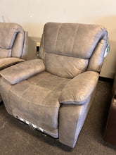 Barcalounger Fabric Power Glider Recliner with Power Headrest! (NEW - HAS A BLEMISH ACROSS THE BACK FROM SHIPPING, PHOTOS SHOWN)