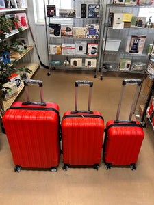 Zimtown 3 Piece Nested Spinner Suitcase Luggage Set With TSA Lock Red! (BRAND NEW)