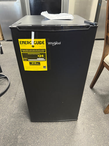 Whirlpool 3.3 cu ft Refrigerator Black!! BRAND NEW!!