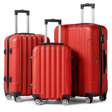 Zimtown 3 Piece Nested Spinner Suitcase Luggage Set With TSA Lock Red! (BRAND NEW)