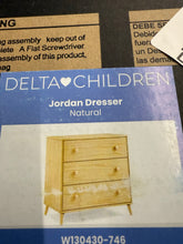 Delta Children Jordan 3 Drawer Dresser with Interlocking Drawers! (NEW IN BOX)