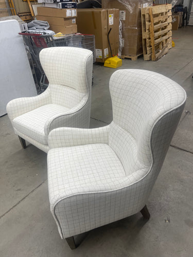 Aria Swoop Wing Chair/ set of 2 - brand new and assembled