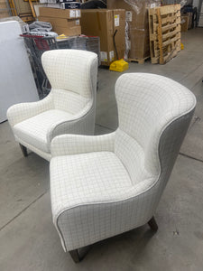 Aria Swoop Wing Chair/ set of 2 - brand new and assembled