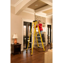 Louisville Ladder 8' Fiberglass Step Ladder, 12' Reach, 250 lbs Load Capacity! (NEW OUT OF BOX)