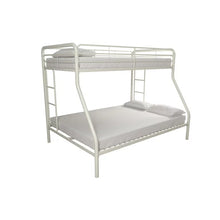 DHP Dusty Twin over Full Metal Bunk Bed with Secured Ladders, Off White! (NEW IN BOX)
