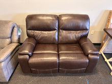 Fallon Leather Power Reclining Loveseat with Power Headrests! (New, minor scuff from shipping!)