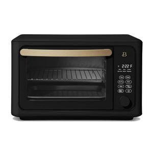 Beautiful 6 Slice Touchscreen Air Fryer Toaster Oven, Black Sesame by Drew Barrymore! (USED ONCE - LIKE NEW!)