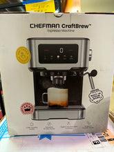 Chefman CraftBrew Espresso Machine w/ Steam Wand and Touch Controls – Stainless Steel! (NEW)