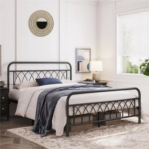 Yaheetech Metal Platform Bed with Headboard and Footboard, Full Size, Black!

-Brand new in the box