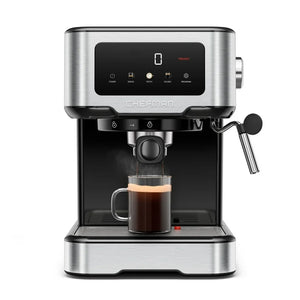 Chefman CraftBrew Espresso Machine w/ Steam Wand and Touch Controls – Stainless Steel! (NEW)