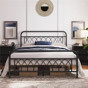 Yaheetech Metal Platform Bed with Headboard and Footboard, Full Size, Black!

-Brand new in the box