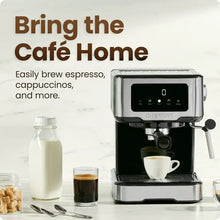 Chefman CraftBrew Espresso Machine w/ Steam Wand and Touch Controls – Stainless Steel! (NEW)