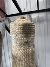 7'x10' Natural Woven Rectangular Braided Outdoor Area Rug Cream/Beige!(NEW - DARK SPOT)