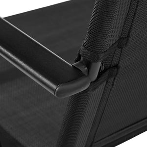 Mainstays Greyson Square Set of 2 Outdoor Patio Steel Sling Folding Chair, Black!

-New in box