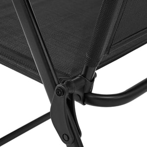 Mainstays Greyson Square Set of 2 Outdoor Patio Steel Sling Folding Chair, Black!

-New in box
