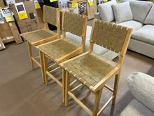 Ceylon Woven Barstool from Threshold/ set of 3 - a few small shipping scuffs- see pics