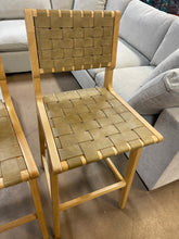 Ceylon Woven Barstool from Threshold/ set of 3 - a few small shipping scuffs- see pics