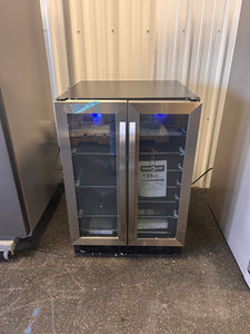 Danby DBC052A1BSS Built In Beverage Center, French Door Under Counter Beverage Cooler For Chilling Wine, Beer, Pop - In Stainless Steel - For Kitchen, Home Bar! (BRAND NEW - MINOR DENT)