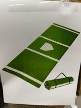 VEVOR Baseball Softball Hitting Batting Mat, 10' x 3.8' Indoor/Outdoor Softball Mat, Lined & Foam Backing Anti-Slip Anti-Fade Softball Training Aid, Portable Practice Mat with Tightening Rope, Green! (NEW IN BOX)