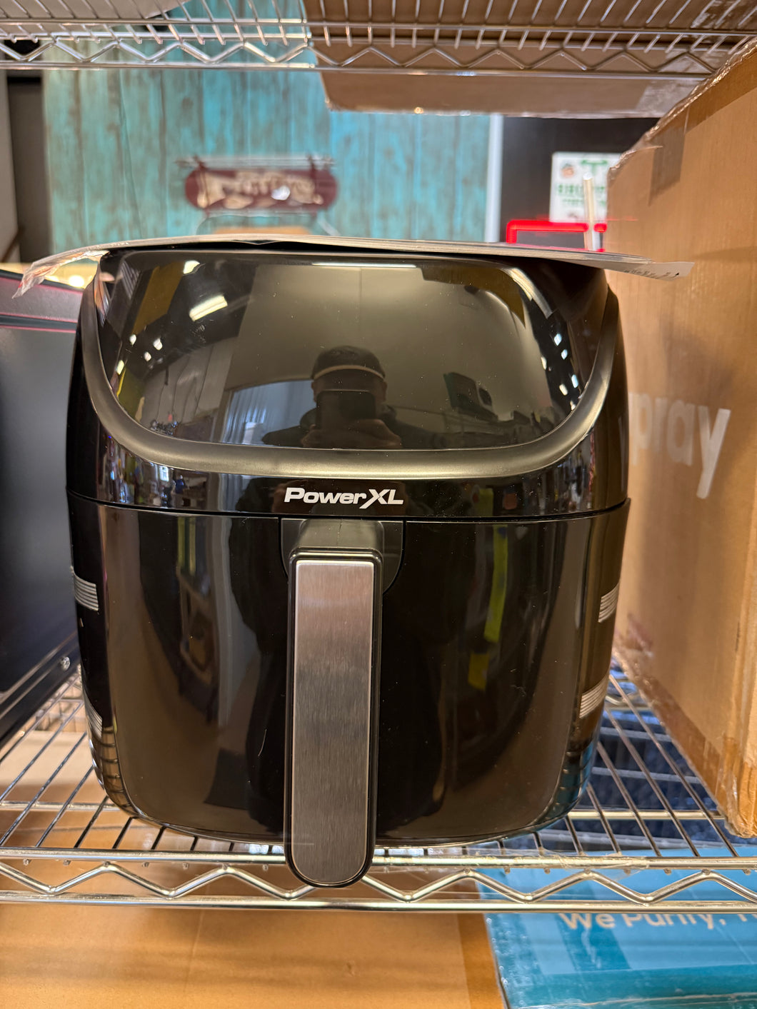 PowerXL Vortex Pro Air Fryer 8qt - Black: 1700W, Nonstick, Dishwasher-Safe, Automatic Shut-Off!! BRAND NEW!!
