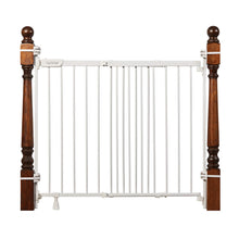 Summer Infant Metal Banister & Stair Safety Pet and Baby Gate,31'-46' Wide, 32.5' Tall, Install Banister to Banister or Wall or Wall to Wall in Doorway or Stairway, Banister and Hardware Mounts -White**New in box**