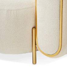 Sassani Accent Chair - Crepe/Gold! (NEW - WRAPPED IN FACTORY PLASTICS)