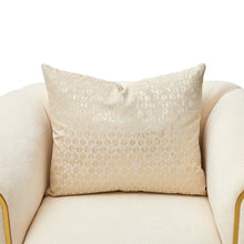 Sassani Accent Chair - Crepe/Gold! (NEW - WRAPPED IN FACTORY PLASTICS)