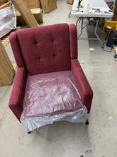 Add some comfort and style to your home with this beautiful burgundy wingback accent chair!- new!  No shipping