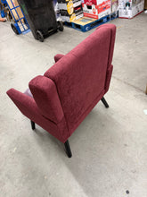 Add some comfort and style to your home with this beautiful burgundy wingback accent chair!- new!  No shipping