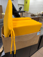 Patio Dining Chair Cushion, 16” x 17” (Set of 8) - Yellow! - NO SHIPPING!