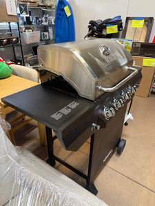 Nexgrill 4-Burner Propane Gas Grill in Black with Stainless Steel Main Lid!! NEW & ASSEMBLED (MISSING 2 BURNER COVERS)!!