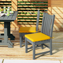 Patio Dining Chair Cushion, 16” x 17” (Set of 8) - Yellow! - NO SHIPPING!