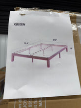 Harlow Solid Wood Platform Bed, Natural - Queen! (NEW IN BOX)