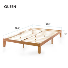 Harlow Solid Wood Platform Bed, Natural - Queen! (NEW IN BOX)