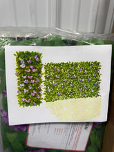 Expandable 22 in. x 120 in. Purple Artificial Hydrangea Hedge Panel Faux Ivy Privacy Fence for Outdoor 1 Piece! (NEW)
