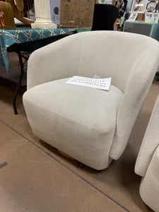 Henredon Murphy Swivel Boucle Chair! (NEW - MINOR SPOTS ON CHAIR!)