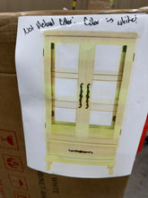 Timothy White Wood 51.6 in. Curio Display Cabinet with 2 Doors and Adjustable Glass Shelves! (NEW IN BOX)