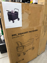 2-in-1 Dog Stroller Wagon with Ramp, Foldable All-Terrain Pet Cart with Push/Pull Handle & Brake for Medium to Large Dogs, Outdoor Use! (NEW IN BOX)