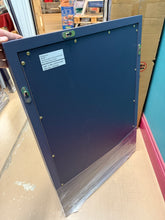 Home Decorators Collection Lincoln 22 in. W x 30 in. H Rectangular Framed Wall Mount Bathroom Vanity Mirror in Midnight Blue!! BRAND NEW!!