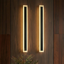 Estefanie Acrylic 32" LED Outdoor Porch Wall Lights for Patio Yard Garage 20W Dimmable 2700K (Set of 2)! (NEW IN BOX)