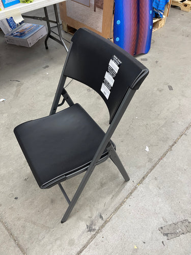 LIFETIME FOLDING CHAIR - (COMMERCIAL) black - sold individually