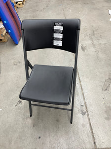 LIFETIME FOLDING CHAIR - (COMMERCIAL) black - sold individually