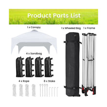 8 Ft. W X 8 Ft. D Heavy Duty Outdoor Steel Pop-Up Canopy Tent! (NEW)