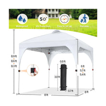 8 Ft. W X 8 Ft. D Heavy Duty Outdoor Steel Pop-Up Canopy Tent! (NEW)