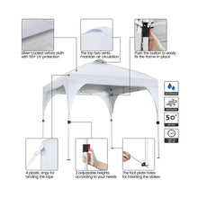 8 Ft. W X 8 Ft. D Heavy Duty Outdoor Steel Pop-Up Canopy Tent! (NEW)