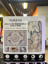 Wyatt & Ash Washable Indoor Area Rug, Geraldine, 5’3” x 7’5”!! BRAND NEW!!