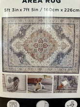 Wyatt & Ash Washable Indoor Area Rug, Geraldine, 5’3” x 7’5”!! BRAND NEW!!