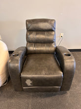 Altino Leather Power Recliner! (DEPARTMENT STORE RETURN! - HEADREST & FOOTREST HAVE WORN IN SPOTS)