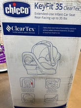 Chicco KeyFit 35 ClearTex FR Chemical Free Infant Car Seat, Shadow! (NEW IN BOX)