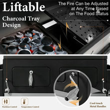 Summit Living 34'' Charcoal Grill Extra Large Portable BBQ Grill, Black! (NEW IN BOX)